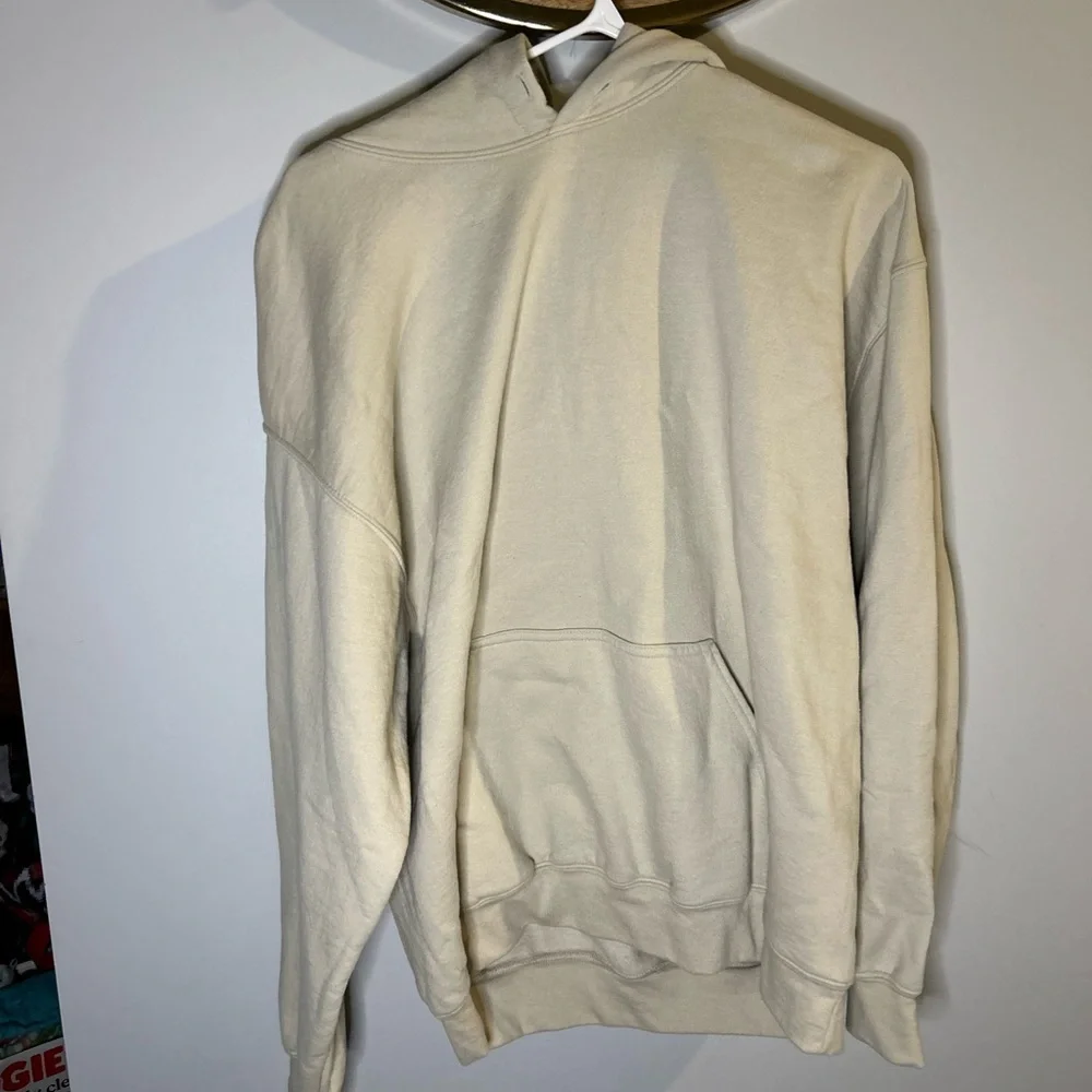 Gildan Light Tan Hoodie - Picture 5 of 12